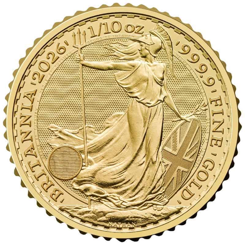 1/10 oz Gold Britannia Coin 2026