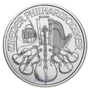 1 oz philharmonic coin obverse