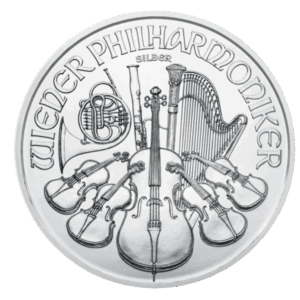 2021 1oz Silver Philharmonic Coin reverse
