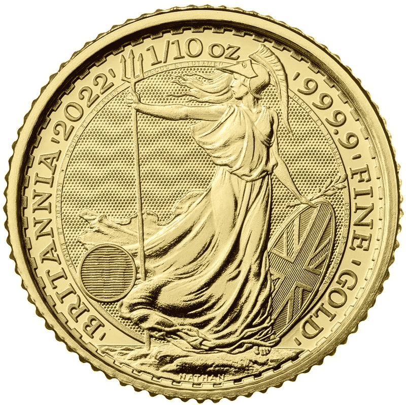 1/10 oz Gold Britannia Coin 2022