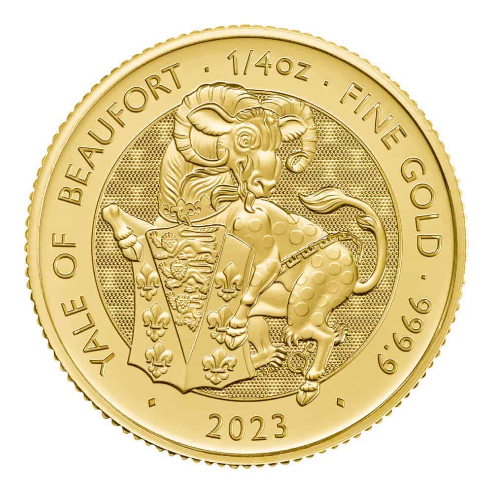 Yale of Beaufort – Tudor Beasts 1/4 oz Gold Coin 2023