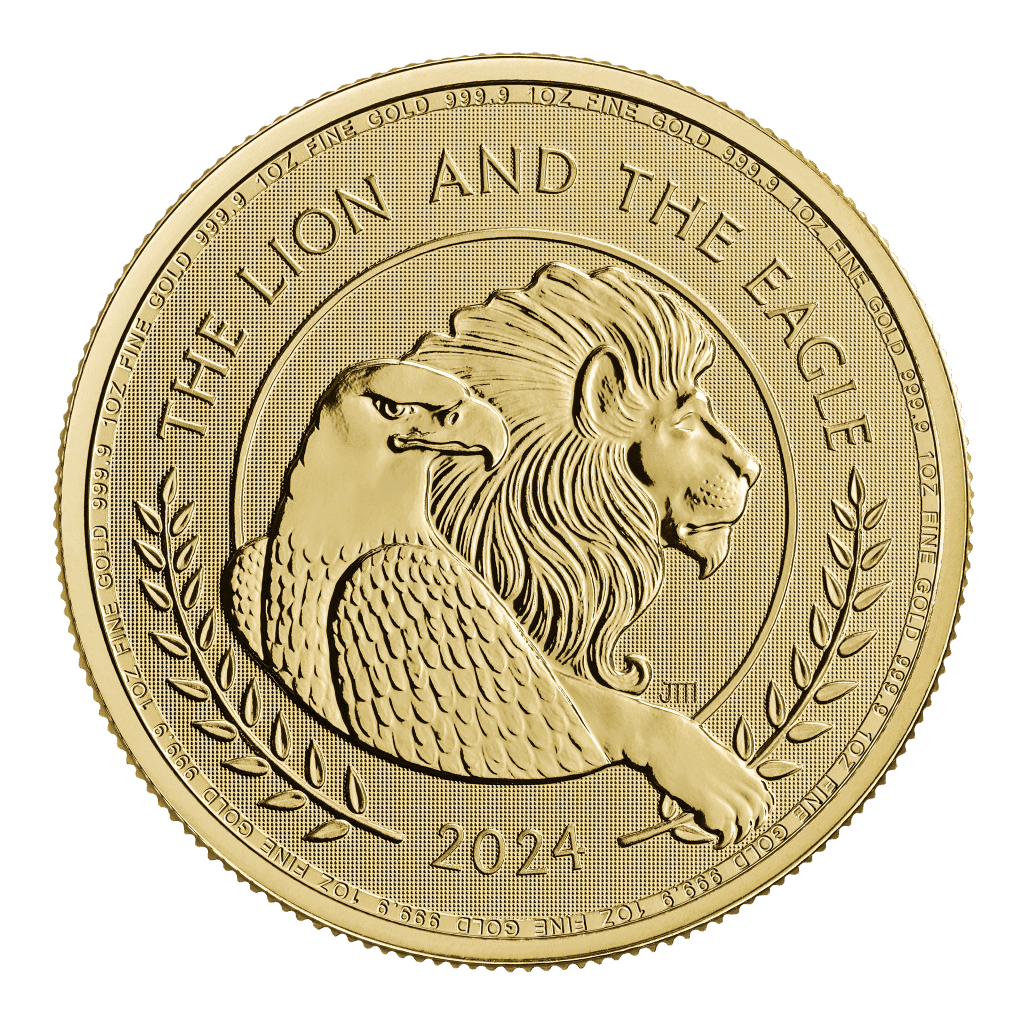 The Lion and The Eagle 1oz Gold Coin 2024