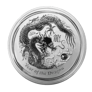 1 kilo silver coin Year of the Dragon 2012 obverse - Perth Mint