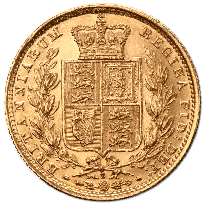 Sovereign Victoria Young Head (Shield Back) Gold Coin